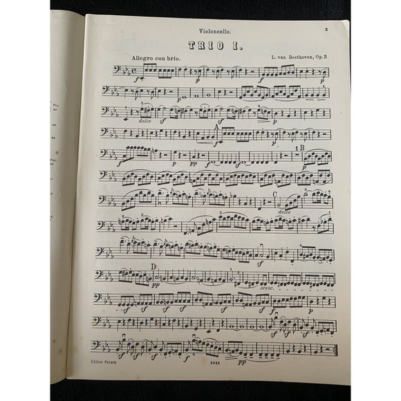 Beethoven Trios Serenades for Violin, Viola, Cello Op 3, 9 (1,2,3), Op. 8, 25 - Picture 8 of 8